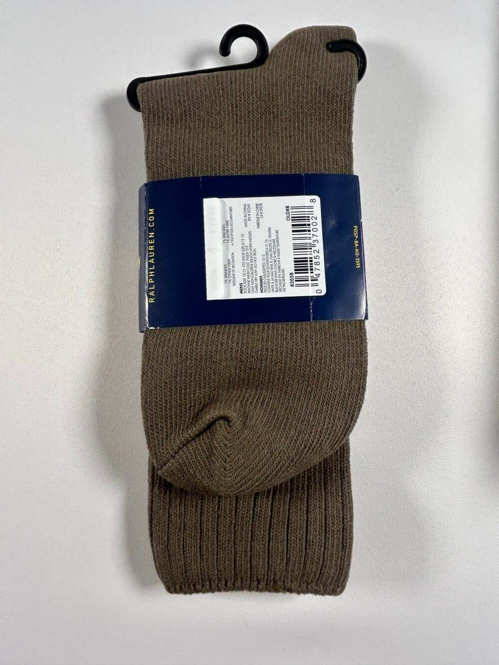 Polo Ralph Lauren Crew Socks - Olive Green - Signature Logo - Size 10-13